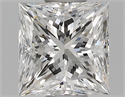 Natural Diamond 0.58 Carats, Princess with  Cut, E Color, VVS1 Clarity and Certified by GIA