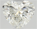 Natural Diamond 0.56 Carats, Heart with  Cut, I Color, SI1 Clarity and Certified by GIA