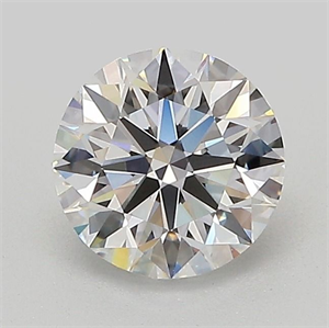 Picture of Lab Grown Diamond 1.03 Carats, Round with Ideal Cut, D Color, VVS1 Clarity and Certified by IGI