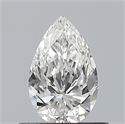 Natural Diamond 0.53 Carats, Pear with  Cut, F Color, VS2 Clarity and Certified by GIA