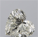 Natural Diamond 0.50 Carats, Heart with  Cut, K Color, VVS2 Clarity and Certified by GIA
