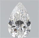 Natural Diamond 0.62 Carats, Pear with  Cut, E Color, VS2 Clarity and Certified by GIA