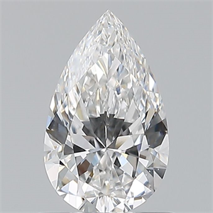 Picture of Natural Diamond 0.62 Carats, Pear with  Cut, E Color, VS2 Clarity and Certified by GIA