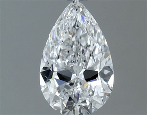 Picture of Natural Diamond 0.71 Carats, Pear with  Cut, D Color, VVS1 Clarity and Certified by GIA