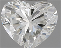 Natural Diamond 0.30 Carats, Heart with  Cut, H Color, VVS1 Clarity and Certified by IGI