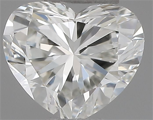 Picture of Natural Diamond 0.30 Carats, Heart with  Cut, H Color, VVS1 Clarity and Certified by IGI