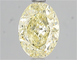 Picture of Lab Grown Diamond 2.01 Carats, Oval with  Cut, Fancy Intense Yellow Color, VS1 Clarity and Certified by IGI