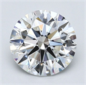 Natural Diamond 2.21 Carats, Round with Excellent Cut, F Color, VS1 Clarity and Certified by GIA