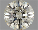 Natural Diamond 1.23 Carats, Round with Excellent Cut, J Color, VS2 Clarity and Certified by IGI