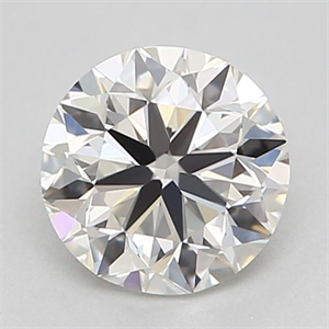 Picture of Natural Diamond 0.50 Carats, Round with Very Good Cut, I Color, IF Clarity and Certified by GIA