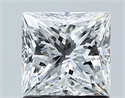 Natural Diamond 1.21 Carats, Princess with  Cut, E Color, SI2 Clarity and Certified by GIA
