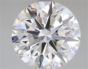 Picture of Lab Grown Diamond 3.09 Carats, Round with Ideal Cut, D Color, VVS1 Clarity and Certified by IGI