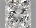 Natural Diamond 1.00 Carats, Princess with  Cut, H Color, VS2 Clarity and Certified by GIA