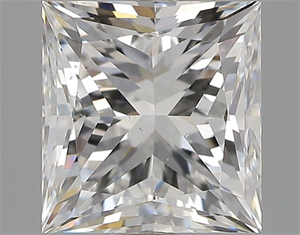 Picture of Natural Diamond 1.00 Carats, Princess with  Cut, H Color, VS2 Clarity and Certified by GIA