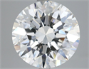 Natural Diamond 5.02 Carats, Round with Excellent Cut, F Color, VVS2 Clarity and Certified by GIA