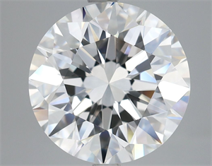 Picture of Natural Diamond 5.02 Carats, Round with Excellent Cut, F Color, VVS2 Clarity and Certified by GIA
