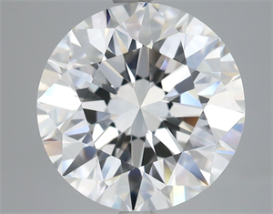 Picture of Natural Diamond 5.02 Carats, Round with Excellent Cut, F Color, VVS2 Clarity and Certified by GIA