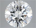 Natural Diamond 5.02 Carats, Round with Excellent Cut, F Color, VVS2 Clarity and Certified by GIA