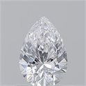 Natural Diamond 0.52 Carats, Pear with  Cut, D Color, VS2 Clarity and Certified by GIA