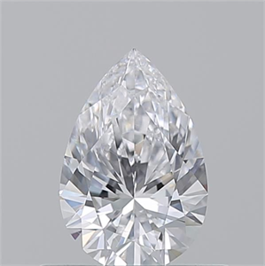 Picture of Natural Diamond 0.52 Carats, Pear with  Cut, D Color, VS2 Clarity and Certified by GIA