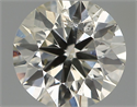 Natural Diamond 0.47 Carats, Round with Excellent Cut, J Color, SI2 Clarity and Certified by IGI