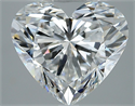 Natural Diamond 3.12 Carats, Heart with  Cut, F Color, VS2 Clarity and Certified by GIA