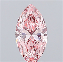 Picture of Lab Grown Diamond 2.54 Carats, Marquise with  Cut, Fancy Vivid Pink Color, VS1 Clarity and Certified by IGI