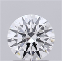 Lab Grown Diamond 1.21 Carats, Round with Excellent Cut, D Color, VS1 Clarity and Certified by IGI