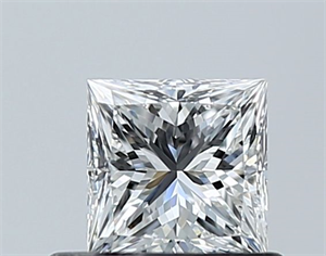 Foto Diamante Natural 0.51 quilates, Princesa , Color F, claridad VVS1 y certificado GIA de