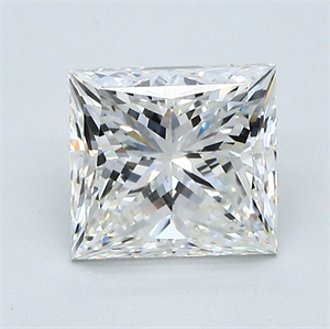 Foto Diamante Natural 1.70 quilates, Princesa , Color I, claridad VVS2 y certificado GIA de