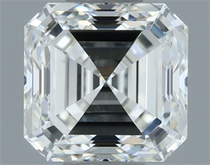 Picture of Natural Diamond 0.80 Carats, Asscher with  Cut, H Color, VS1 Clarity and Certified by IGI