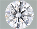Lab Grown Diamond 1.01 Carats, Round with Ideal Cut, D Color, VVS1 Clarity and Certified by IGI