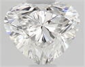 Natural Diamond 0.50 Carats, Heart with  Cut, E Color, VVS2 Clarity and Certified by GIA