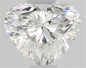 Picture of Natural Diamond 0.50 Carats, Heart with  Cut, E Color, VVS2 Clarity and Certified by GIA