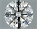 Natural Diamond 0.57 Carats, Round with Excellent Cut, K Color, VVS1 Clarity and Certified by GIA
