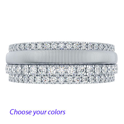 Natural diamonds anniversary or cocktail ring