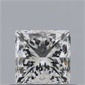 Natural Diamond 0.51 Carats, Princess with  Cut, I Color, VS2 Clarity and Certified by GIA