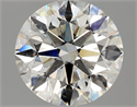 Natural Diamond 2.51 Carats, Round with Excellent Cut, H Color, SI2 Clarity and Certified by HRD