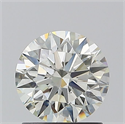 Natural Diamond 1.22 Carats, Round with Excellent Cut, K Color, SI1 Clarity and Certified by GIA