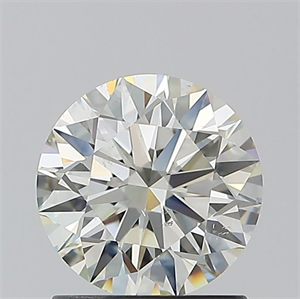 Picture of Natural Diamond 1.22 Carats, Round with Excellent Cut, K Color, SI1 Clarity and Certified by GIA