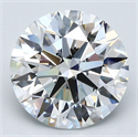 Natural Diamond 2.51 Carats, Round with Excellent Cut, D Color, VS1 Clarity and Certified by GIA
