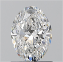 Natural Diamond 1.01 Carats, Oval with  Cut, E Color, SI2 Clarity and Certified by GIA