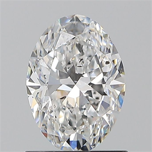 Picture of Natural Diamond 1.01 Carats, Oval with  Cut, E Color, SI2 Clarity and Certified by GIA