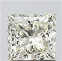 Diamante Natural 0.90 quilates, Princesa , Color K, claridad VVS2 y certificado GIA