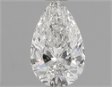 Diamante Natural 0.62 quilates, De pera , Color F, claridad VVS2 y certificado GIA