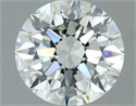 Natural Diamond 2.09 Carats, Round with Excellent Cut, I Color, VVS2 Clarity and Certified by IGI