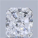 Natural Diamond 0.70 Carats, Radiant with  Cut, E Color, SI1 Clarity and Certified by GIA