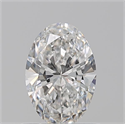 Natural Diamond 0.70 Carats, Oval with  Cut, F Color, SI1 Clarity and Certified by GIA