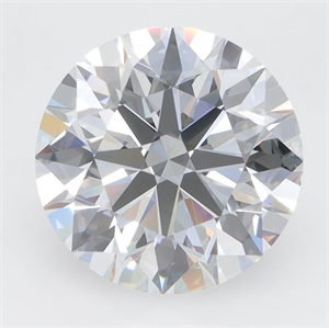 Picture of Lab Grown Diamond 4.24 Carats, Round with Excellent Cut, D Color, VVS1 Clarity and Certified by GIA