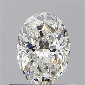 Foto Diamante Natural 0.51 quilates, Ovalado , Color H, claridad SI1 y certificado GIA de
